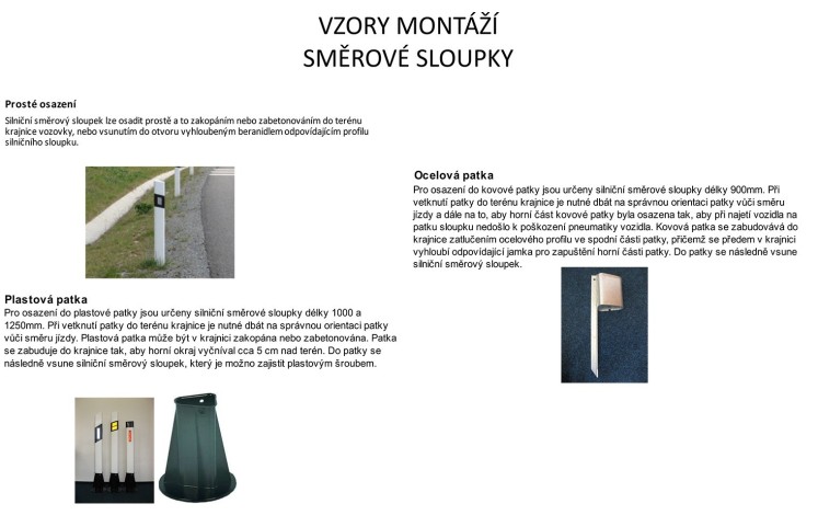 Směrový sloupek Z11e modrý Směrový sloupek Z11e modrý