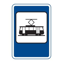 Dopravní značka IJ4d - Zastávka tramvaje