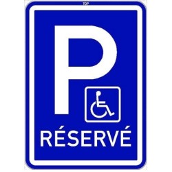 Dopravní značka IP12 + O1 - Vyhrazené parkoviště pro invalidu