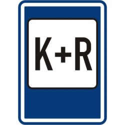 Dopravní značka IP13e - Parkoviště K+R