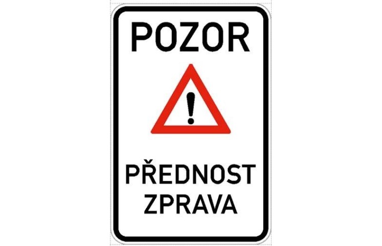 Dopravní značka  - Přednost zprava