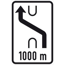 Dopravní značka IS10a - Návěst změny směru jízdy