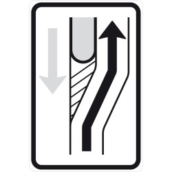 Dopravní značka IS10c - Návěst změny směru jízdy