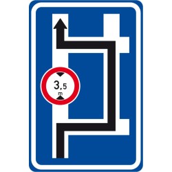 Dopravní značka IS9d - Návěst před křižovatkou