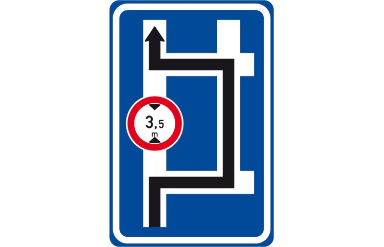 Dopravní značka IS9d - Návěst před křižovatkou Dopravní značka IS9d - Návěst před křižovatkou