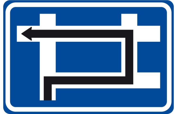 Dopravní značka IS9e - Návěst před křižovatkou