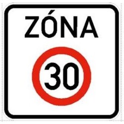 Dopravní značka IZ8a - Zóna s dopravním omezením