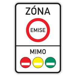 Dopravní značka IZ7a - Emisní zóna