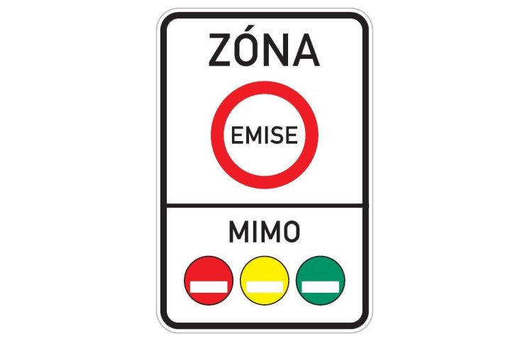 Dopravní značka IZ7a - Emisní zóna