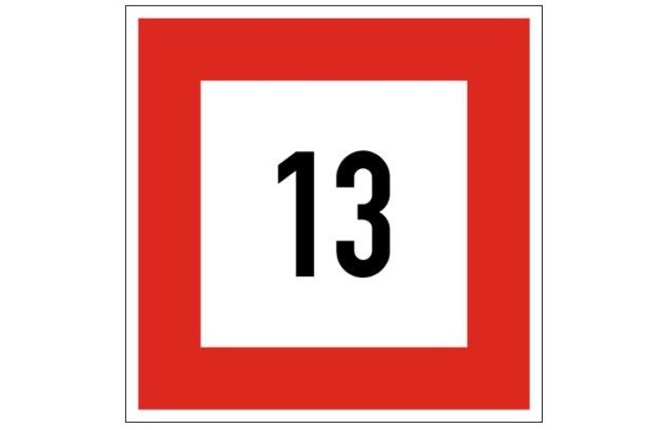 Plavební znak B6 - Příkaz nepřekračovat stanovenou rychlost (v km/h) Plavební znak B6 - Příkaz nepřekračovat stanovenou rychlost (v km/h)