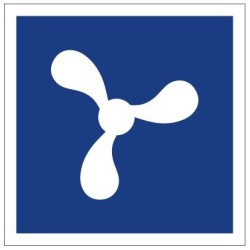 Plavební znak E15 - Plavba plavidel s vlastním pohonem povolena