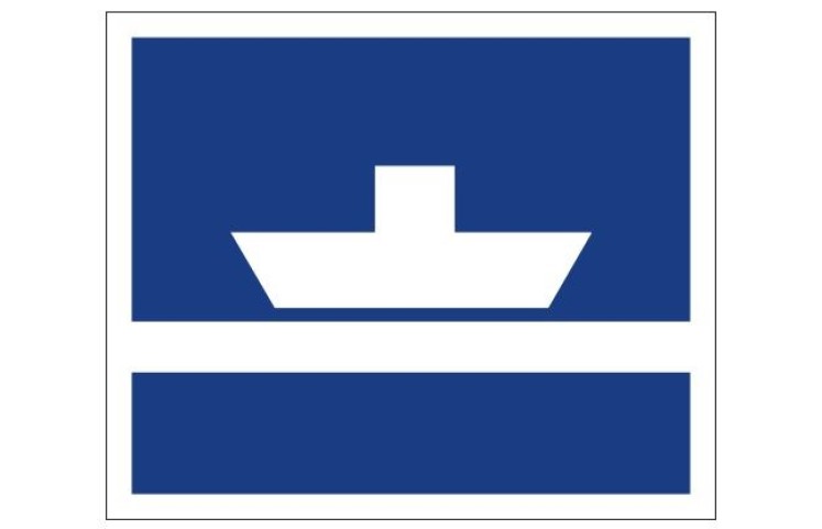 Plavební znak E4a - Převozní lodě, které neplují volně