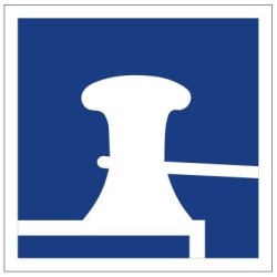 Plavební znak E7 - Povolené vyvazování u břehu