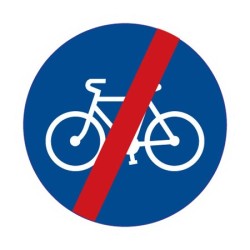 Dopravní značka C8b - Konec stezky pro cyklisty
