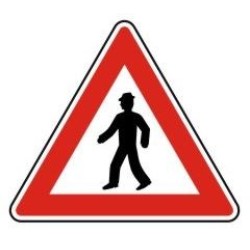 Dopravní značka A12a - Chodec