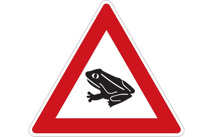 Dopravní značka A14 - Žáby