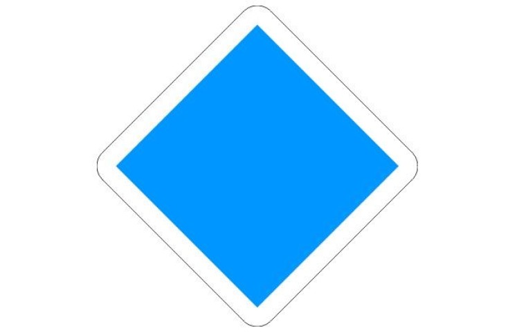 Železniční značka - Posun zakázán Železniční značka - Posun zakázán