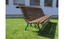 Lavička Baroko, litinová