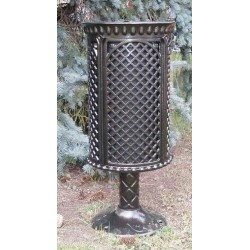 Venkovní litinový odpadkový koš Artur