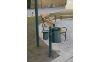 Litinový koš Masiv se sloupkem