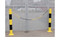 Ochranný sloupek žlutočerný Ochranný sloupek žlutočerný