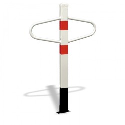 Pevný parkovací sloupek Motýlek - komaxit, k zabetonování