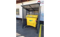 Přístřešek pro odpadkový kontejner - Uzamykatelný Přístřešek pro odpadkový kontejner - Uzamykatelný