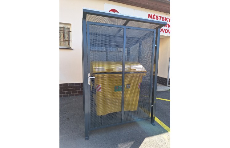 Přístřešek pro odpadkový kontejner - Uzamykatelný Přístřešek pro odpadkový kontejner - Uzamykatelný