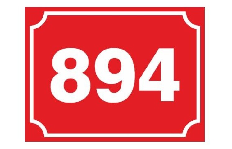 Tabule s číslem popisným Tabule s číslem popisným